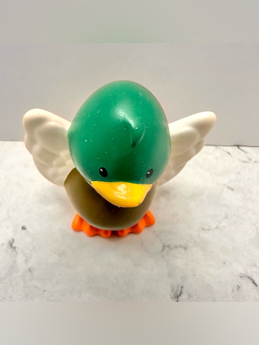 Fisher Price Little People 2014 Mallard Duck Figurine Farm Duck Drake Barn Goose